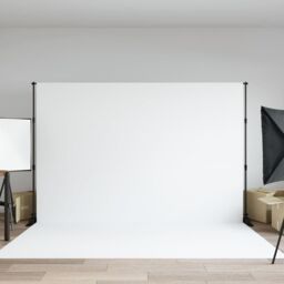 Berkfield Home Backdrop Stand Black 305x243 cm Steel