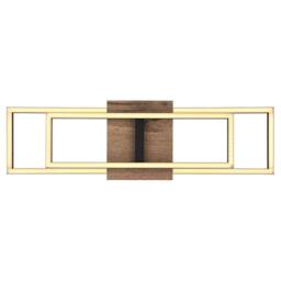 Netlighting Kendra 60x15cm Semi Flush Ceiling Light Matt Black 2x LED 3000K - Size: 60x15 cm - thumbnail 4