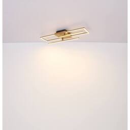 Netlighting Kendra 60x15cm Semi Flush Ceiling Light Matt Black 2x LED 3000K - Size: 60x15 cm - thumbnail 6