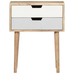 Berkfield Home Bedside Cabinet 47x35x59 cm Solid Mango Wood - Size: 47 x 35 x 59 cm - thumbnail 3