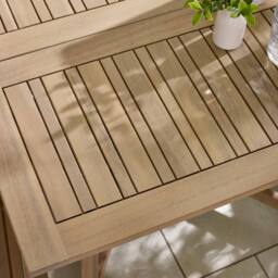 FurnitureboxUK Stowaway Solid Wood 4 Seat Folding Outdoor Table Set in Light Brown - thumbnail 5