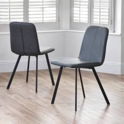 Cheshire Helmsley Premium Antique Black Dining Chairs - Set of 2 - thumbnail 4