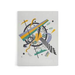 "Artery8 Small Worlds IV Abstract Painting Kandinsky Canvas Wall Art Print in White - Size: W12"" x H16""" - thumbnail 1