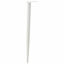 Berkfield Home Modern Coffee Table Legs Conical Shape 4 pcs White 72-73 cm Steel - thumbnail 6