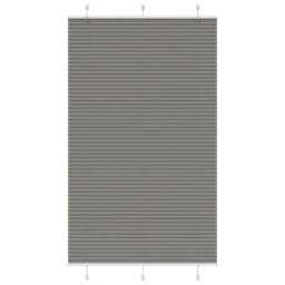Berkfield Home Pleated Blind Anthracite 120x200 cm Fabric Width 119.4 cm Polyester in Dark Grey - thumbnail 2
