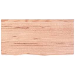 Berkfield Home Wall Shelf Light Brown 80x40x(2-6) cm Treated Solid Wood Oak - thumbnail 3