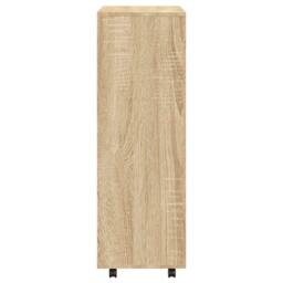 Berkfield Home Wardrobe Sonoma Oak 80x40x110 cm Engineered Wood in Brown - Size: 80 x 40 x 110 cm - thumbnail 6