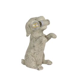 First Choice Lighting Set of 2 Rufus - Natural Dog Table Lamps in Cream - thumbnail 3