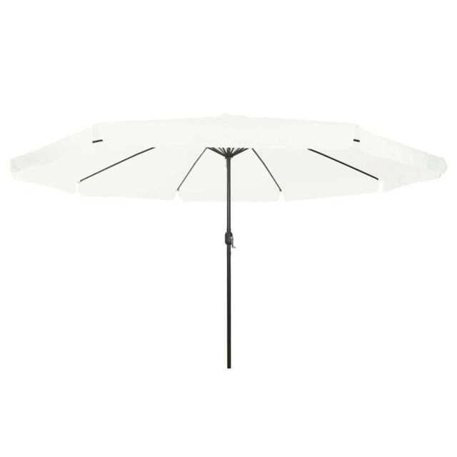 Berkfield Home Garden Umbrella 395x245 cm Sand White - image 1