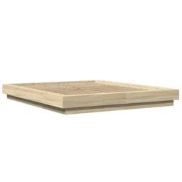 Berkfield Home Bed Frame without Mattress Sonoma Oak 150x200 cm King Size in Brown - thumbnail 3