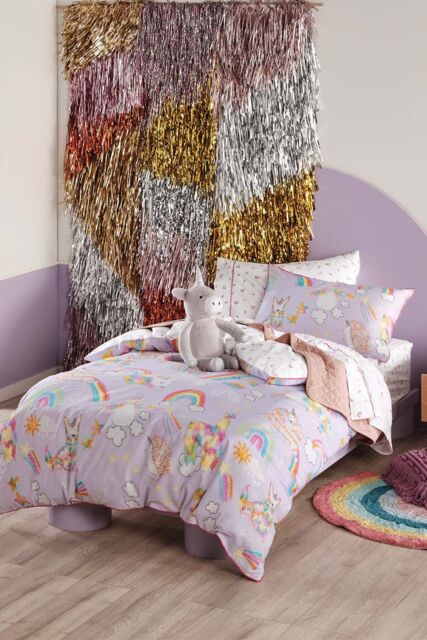 Linen House Unicorniverse Kids Duvet Cover Set - Size: Double - image 1