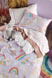 Linen House Unicorniverse Kids Duvet Cover Set - Size: Double - thumbnail 2