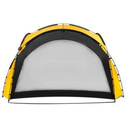 Berkfield Home Party Tent with LED & 4 Sidewalls 3.6x3.6x2.3 m Yellow - thumbnail 5
