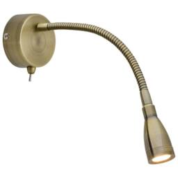 SPETLEK LED Bedside Reading Light Wall Mounted Switched WARM in Warm White - thumbnail 1