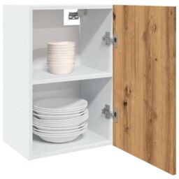 Berkfield Home Hanging Cabinet Lyon Artisan Oak 40x31x60 cm Engineered Wood in Brown - Size: 40 x 31 x 60 cm - thumbnail 1