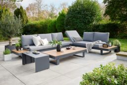 Norfolk Leisure Lifestyle Easton Large Corner Set with Cushions & Sun Recliner in Stone - thumbnail 5