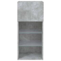 Berkfield Home TV Cabinets with LED Lights 2 pcs Concrete Grey 40.5x30x90 cm - thumbnail 9