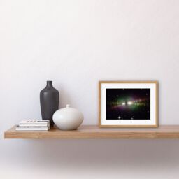 Artery8 Wall Art Print Hubble Space Astronomy Rainbow Image Of The Egg Nebula Light Ripples Reflecting On The Dying Star's Dust Shells Artwork Framed - thumbnail 2
