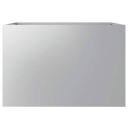 Berkfield Home Planter Silver 62x40x39 cm Galvanised Steel - Size: 62 x 40 x 39 cm - thumbnail 6