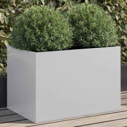 Berkfield Home Planter Silver 62x40x39 cm Galvanised Steel - Size: 62 x 40 x 39 cm - thumbnail 2