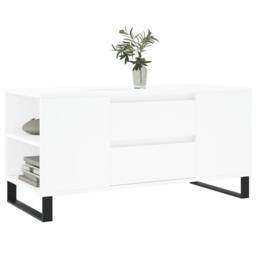Berkfield Home Modern Coffee Table White 102x44.5x50 cm Engineered Wood - thumbnail 1