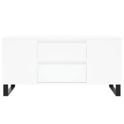 Berkfield Home Modern Coffee Table White 102x44.5x50 cm Engineered Wood - thumbnail 5