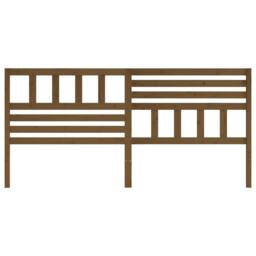 Berkfield Home Beautiful Bed Headboard Honey Brown 206x4x100 cm Solid Wood Pine - Size: 206 x 4 x 100 cm - thumbnail 4