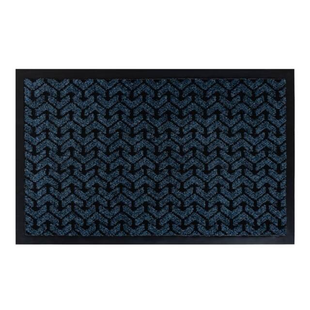 RugsX Antislip Dunlop Doormat in Blue - Size: 50 cm x 80 cm - image 1