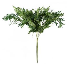 Leaf Pack of 6 x 100cm Artificial Fern Foliage Stem in Green - Size: 6 x 100 cm - thumbnail 2