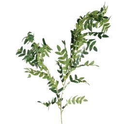Leaf Pack of 6 x 100cm Artificial Fern Foliage Stem in Green - Size: 6 x 100 cm - thumbnail 3