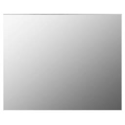Berkfield Home Wall Frameless Mirror with LED Lights Rectangular Glass in Silver - thumbnail 4