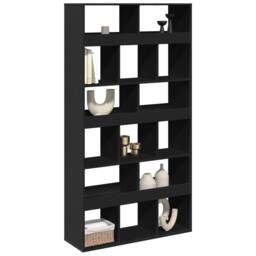 Berkfield Home Room Divider Black 100x33x187.5 cm Engineered Wood - thumbnail 3