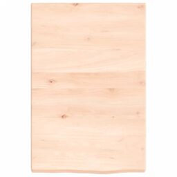 Berkfield Home Wall Shelf 40x60x(2-4) cm Untreated Solid Wood Oak in Brown - thumbnail 2