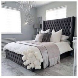HOB Furniture Lincoln Bed in Black - Size: Double - thumbnail 1
