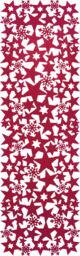 Netagon Rectangular Felt Table Runner with Openwork Star & Snowflake Design Maroon - thumbnail 4