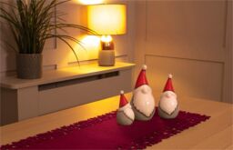 Netagon Rectangular Felt Table Runner with Openwork Star & Snowflake Design Maroon - thumbnail 3
