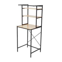 NESTLUNE 3 Tier Over Fridge Storage Rack Bathroom Laundry in Black