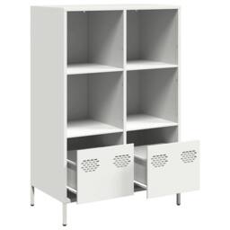 Berkfield Home Highboard¬†White 68x39x103.5 cm Steel in White - thumbnail 4
