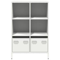 Berkfield Home Highboard¬†White 68x39x103.5 cm Steel in White - thumbnail 5