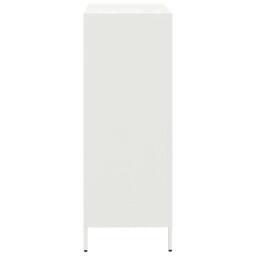 Berkfield Home Highboard¬†White 68x39x103.5 cm Steel in White - thumbnail 6