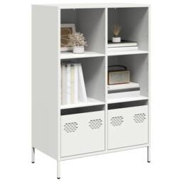 Berkfield Home Highboard¬†White 68x39x103.5 cm Steel in White - thumbnail 2
