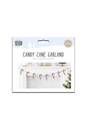 KDMD Foiled Candy Cane Garland 2m 6 Pack