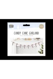 KDMD Foiled Candy Cane Garland 2m 6 Pack - thumbnail 2
