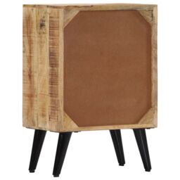 Berkfield Home Bedside Cabinet 40x30x60 cm Solid Mango Wood in Brown - Size: 40 x 30 x 60 cm - thumbnail 4