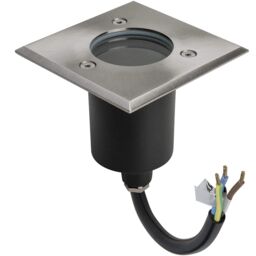 CGC Lighting Myah Two Square Small Stainless Steel Inground Or Decking Lights in Metallics - thumbnail 4