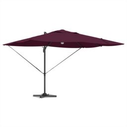 Berkfield Home Cantilever Umbrella - Bordeaux Red Bordeaux red Metal & Fabric - thumbnail 3