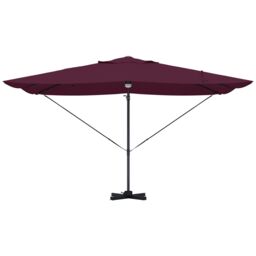 Berkfield Home Cantilever Umbrella - Bordeaux Red Bordeaux red Metal & Fabric - thumbnail 5