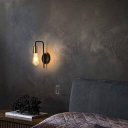 Goeco 2 Pack Vintage Wall Light, Industrial Wall Light, E27 Retro Wall Light in True Black - thumbnail 3