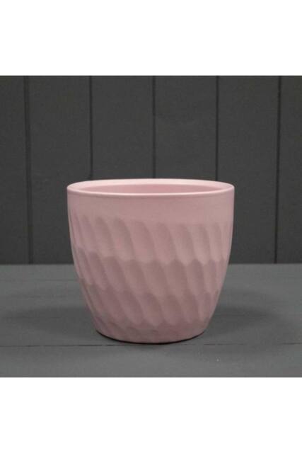KDMD Matt Rose Griebling Ceramic Carve Pot - image 1