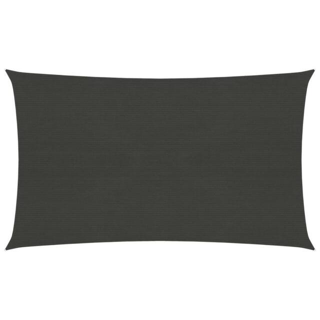 Berkfield Home Sunshade Sail 160 g/m ² Anthracite 3.5x5 m HDPE in Black - image 1